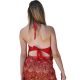 Top Dos Nu Scintillant aux Franges Envoûtantes pour Femme