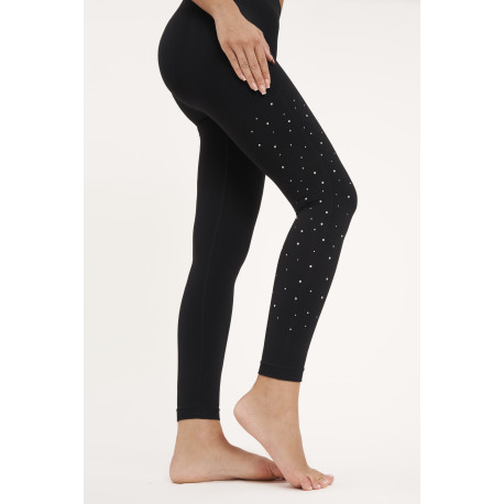 Legging noir avec strass 
