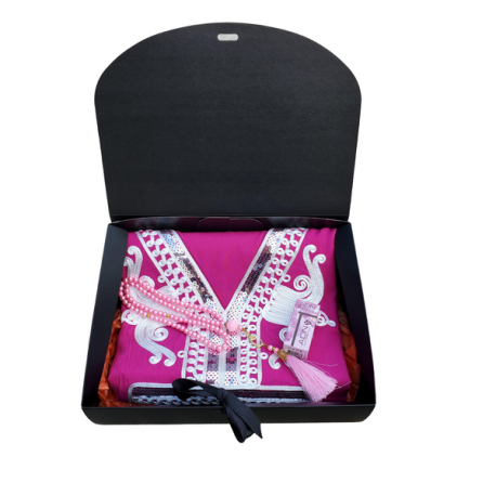 Coffret Box cadeau Fillette Djellaba Tasbih Musc