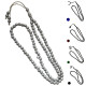 Tasbih islamique 99 grains décor argenté