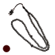 Tasbih islamique 99 grains décor argenté
