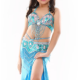Set de danse orientale enfant bleu ciel strass