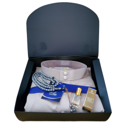 Coffret Cadeau Qamis Homme Chapelet Musc