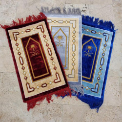 Tapis de salat enfant velours 