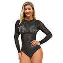 Body noir à strass argentés