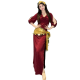 Ensemble Robe Baladi 3 pièces couleur Bordeaux