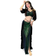 Tenue de danse orientale 2 pièces scintillante reflets verts