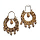 Paire de boucles d'oreilles orientales anneaux