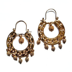 Paire de boucles d'oreilles orientales anneaux