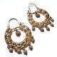 Paire de boucles d'oreilles orientales anneaux
