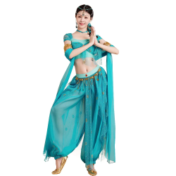 Tenue Princesse Jasmine Femme bleu ciel