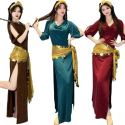 Ensemble Robe Baladi 3 pièces brillant