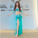Ensemble de Danse 3 pièces Fleuri bicolore