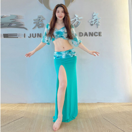 Ensemble de Danse 3 pièces Fleuri bicolore