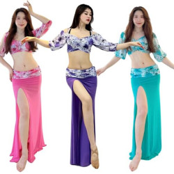 Ensemble de Danse 3 pièces Fleuri bicolore