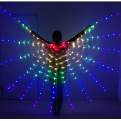 Ailes d'isis de danse orientale lumineuses ouvertes