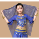 Ornement de tête Indien pour costume Bollywood bleu roy