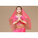 Ornement de tête Indien pour costume Bollywood rose