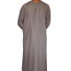 Qamis homme col cravate manches longues