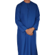 Qamis homme col cravate manches longues