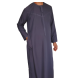 Qamis homme col cravate manches longues