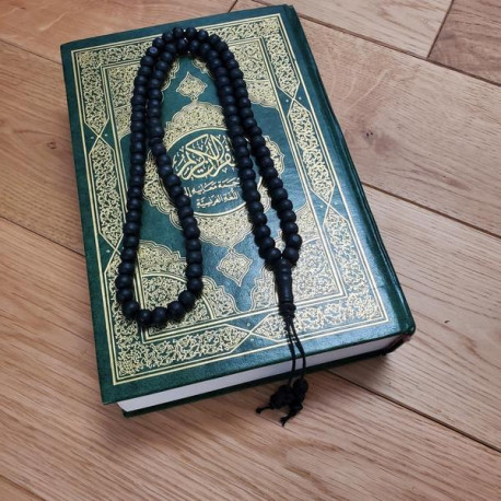 Chapelet Musulman Tasbih 99 grains bois naturel