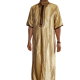 Qamis homme satiné col droit rayé collection Elégance 