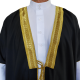 Bisht saoudien noir et doré