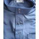 Qamis saoudien col mao ton bleu