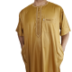 Qamis col rond soyeux Ikaf