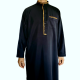 Qamis homme col mao brodé