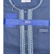 Qamis Homme manches longues couleur