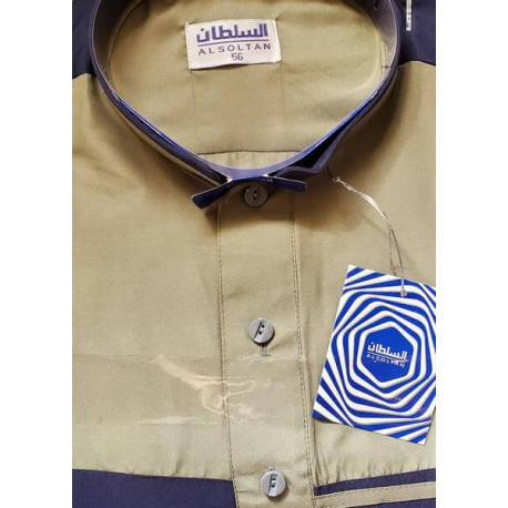 Qamis col montant moderne