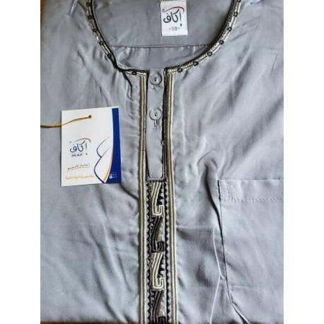 Qamis homme manches courtes simple