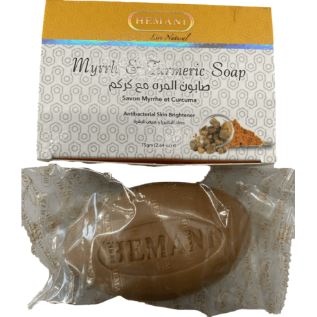 Savon Myrrhe et Curcuma 75g net Hemani