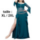 Costume de Danse Orientale Grande Taille Vert – Élégance et Confort en Taille XL/2XL
