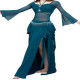 Costume de Danse Orientale Grande Taille Vert – Élégance et Confort en Taille XL/2XL