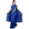 Sari indien de danse Bollywood bleu royal
