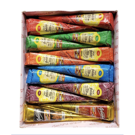 Boite de 12 cônes henné couleur