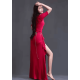 Tenue de Danse Orientale Rouge – Jupe Fendue et Top Assorti | Disponible en S, XL, 3XL