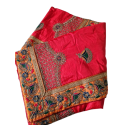 Sari indien Bollywood rouge et doré