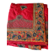 Sari indien Bollywood rouge et doré