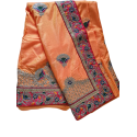 Sari indien de danse Bollywood orange et doré