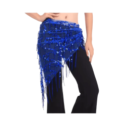 ceinture de danse orientale bleu roy - 1