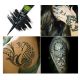Boîte de 12 cônes de henné noir Super Black Vimal's Sehnaaz – Couleur intense pour tatouage temporaire - 2