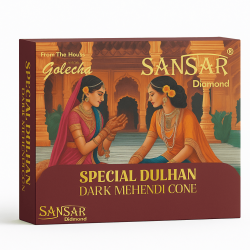 Sansar Special Dulhan – Mehendi Cone pour mains et ongles – Pack de 12 cônes