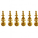 Lot de 6 bindis dorés – Bijou de front indien autocollant