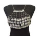 Bustier oriental à pièces métalliques – accessoire traditionnel pour danse orientale ou fusion