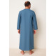 Qamis homme emirati bleu jean de dos