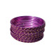 Bracelets indiens enfant violets à motifs dorés – lot de bijoux